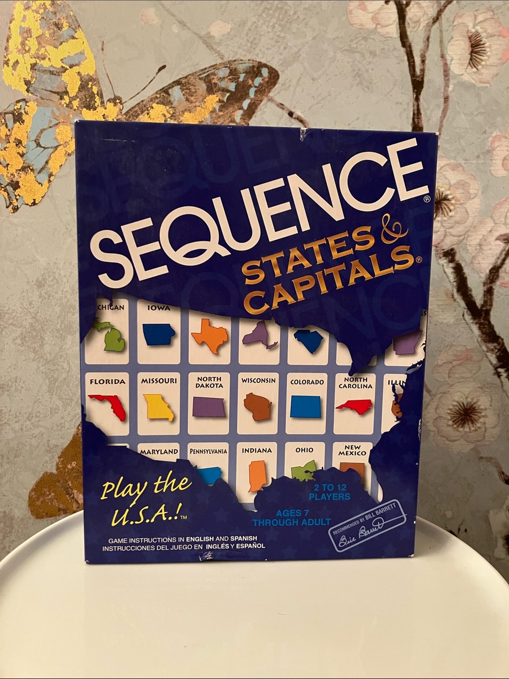 Sequence States & Capitals Game Open Box SEALED GAME PIECES 2006 Release